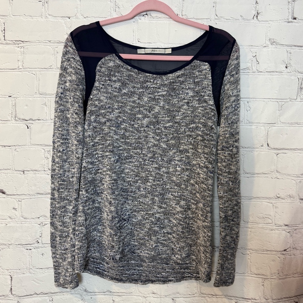 Gibson knitted long sleeve top size S